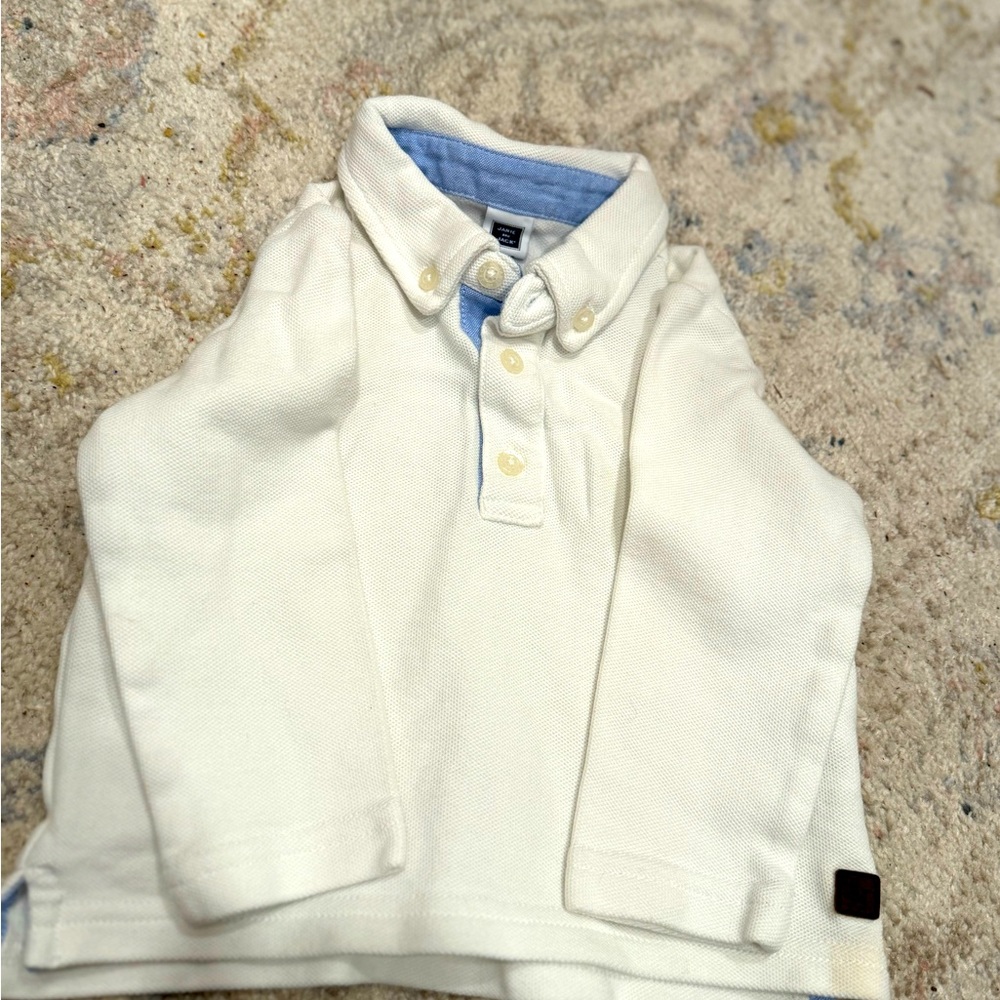 Janie & Jack Boys Longsleeve White Shirt